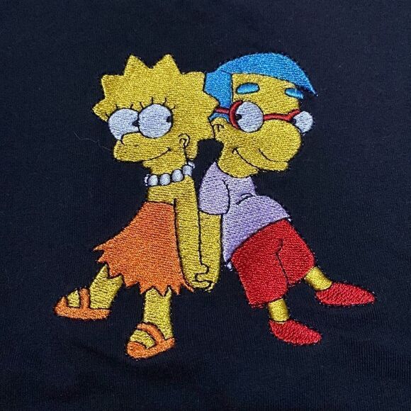 the simpsons black crop top size xs - Picture 3 of 5